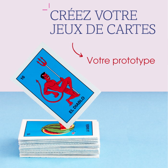 Jeux de cartes personnalisé, prototype